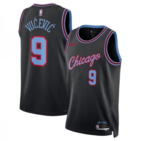 Chicago Bulls Nikola Vucevic Nike 2025-26 City Edition Musta Miesten Pelipaidat Swingman